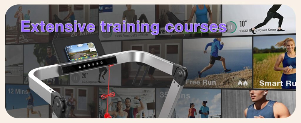 Cardirun foldable treadmill training courses