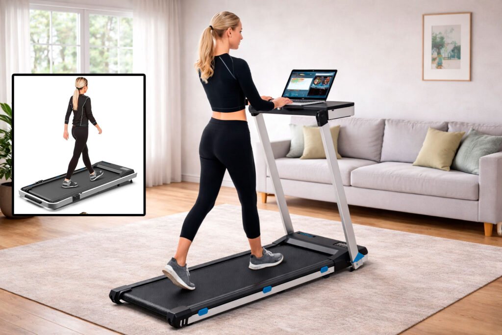 3-in-1 Cardirun Treadmill with Desk Workstation